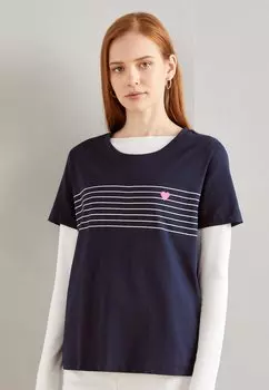 Футболка с принтом TEE Esprit, цвет navy