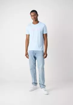 Футболка с принтом TEE Esprit, светло-голубой