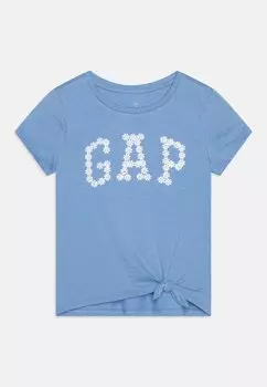 Футболка с принтом TEE GIRLS GAP, цвет moonstone blue