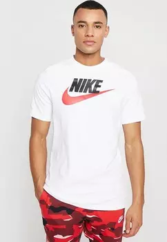 Футболка с принтом TEE ICON FUTURA UNISEX Nike Sportswear, цвет white/black/university red