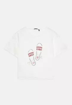 Футболка с принтом TEE IKKS, белый