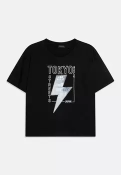 Футболка с принтом TEE IKKS, черный