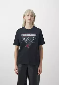 Футболка с принтом TEE Jordan, цвет black/(gym red)