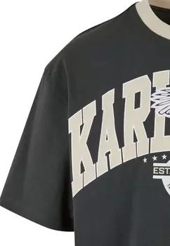 Футболка с принтом TEE Karl Kani, антрацит