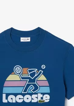 Футболка с принтом TEE Lacoste, синий