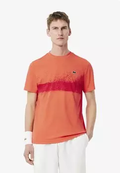Футболка с принтом TEE Lacoste Sport, красный