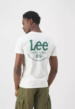 Футболка с принтом Tee Lee, белый