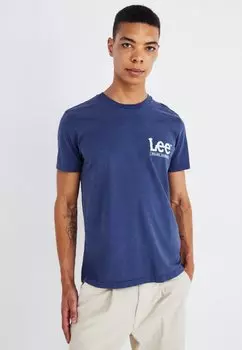 Футболка с принтом Tee Lee, ярко-синий