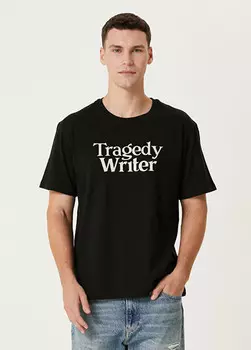 Футболка с принтом Tee Library, черный