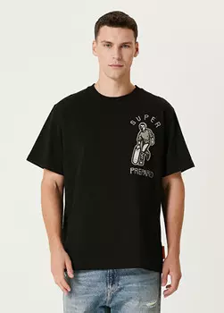 Футболка с принтом Tee Library, черный