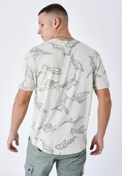 Футболка с принтом TEE MOTIF SIGNATURE FLUIDE Project X Paris, серый