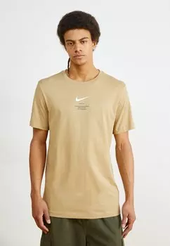 Футболка с принтом TEE Nike Sportswear, бежевый