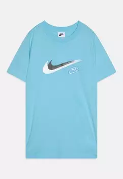 Футболка с принтом TEE Nike Sportswear, цвет aquarius blue