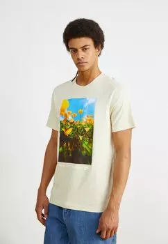 Футболка с принтом TEE PHOTO Nike Sportswear, бежевый