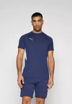 Футболка с принтом TEE Puma, темно-синий