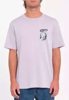 Футболка с принтом TEE SANTITONED Volcom, фиолетовый