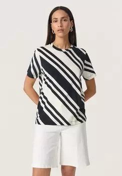 Футболка с принтом TEE Soaked in Luxury, белый