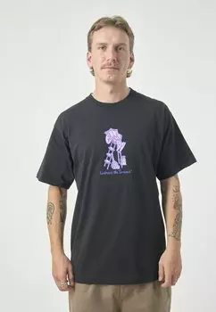 Футболка с принтом TEE TENNIS Cleptomanicx, черный