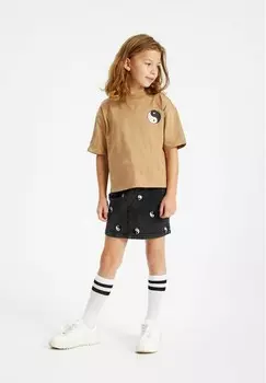 Футболка с принтом TEE The New, светло-коричневый