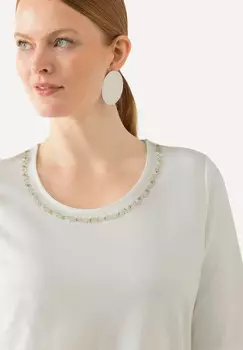 Футболка с принтом TEE Ulla Popken, белый