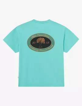 Футболка с принтом Tee Unisex BLKVIS, синяя бирюза