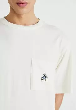 Футболка с принтом TEE UNISEX GAP, бежевый