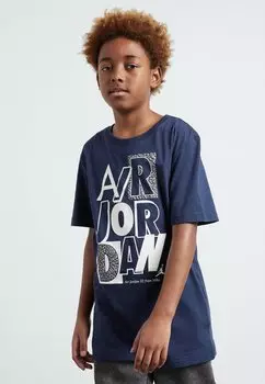 Футболка с принтом Tee Unisex Jordan, цвет midnight navy