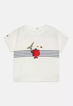 Футболка с принтом TEE UNISEX Petit Bateau, белый
