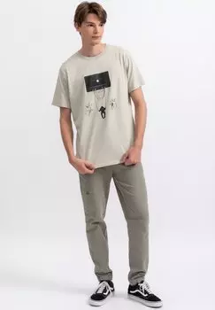 Футболка с принтом TEKBANT KAFT, бежевый