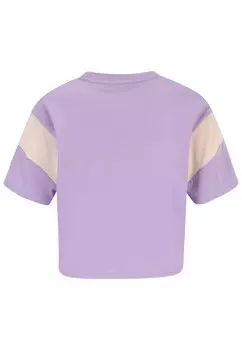 Футболка с принтом TEMI BLOCKED CROPPED Fila, фиолетовый