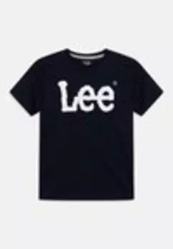 Футболка с принтом, темно-синий пиджак WOBBLY GRAPHIC Lee, темно-синий