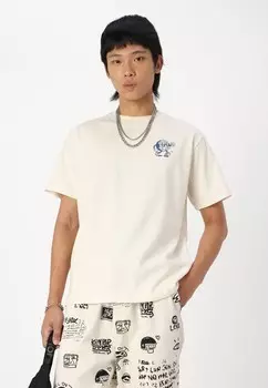 Футболка с принтом TEMPLE OF MUSIC UNISEX Kaotiko, кремовый