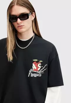 Футболка с принтом TEMPTER CREW AllSaints, антрацит