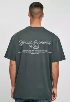 Футболка с принтом TENNIS 9N1M SENSE, темно-зеленый