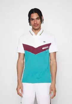 Футболка с принтом Tennis Lacoste, цвет white/limeira zin ocelle