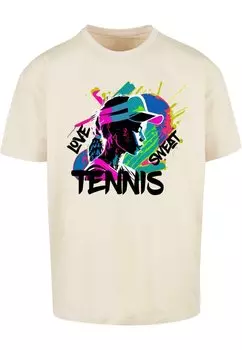 Футболка с принтом TENNIS LOVE SWEAT-HEAVY Merchcode, цвет sand
