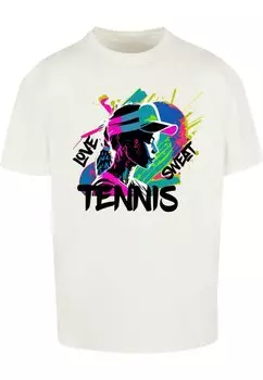 Футболка с принтом TENNIS LOVE SWEAT-HEAVY Merchcode, цвет ready for dye