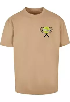 Футболка с принтом TENNIS TOURNAMENT HEAVY Merchcode, цвет unionbeige