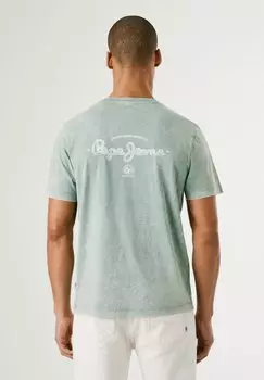 Футболка с принтом TERELL TEE Pepe Jeans, зеленый