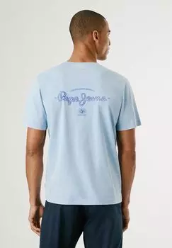 Футболка с принтом TERELL TEE Pepe Jeans, синий