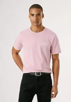 Футболка с принтом TERELL TEE Pepe Jeans, розовый