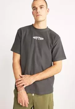 Футболка с принтом TERRY CONTRAST Stitch Rhythm, черный