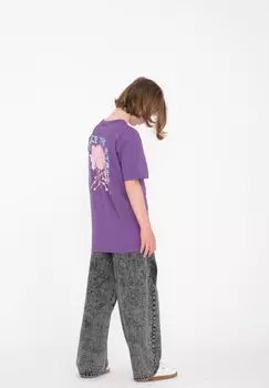 Футболка с принтом TETSUNORI Volcom, цвет deep purple