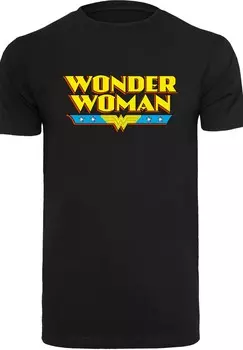Футболка с принтом TEXT LOGO WITH ROUND NECK F4NT4STIC, черный
