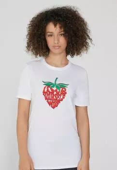 Футболка с принтом Tezenis, молочный