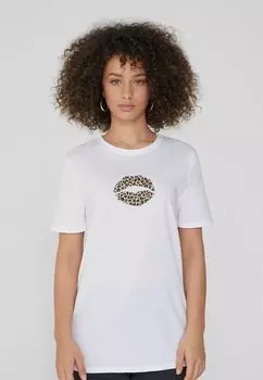 Футболка с принтом Tezenis, серебристый