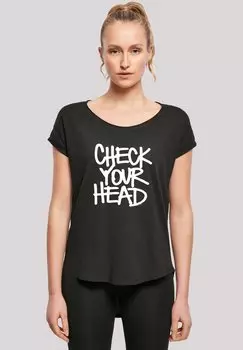 Футболка с принтом THE BEASTIE BOYS CHECK YOUR HEAD F4NT4STIC, черный