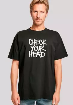Футболка с принтом THE BEASTIE BOYS CHECK YOUR HEAD F4NT4STIC, черный