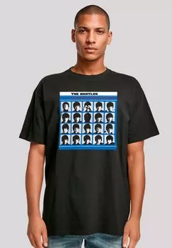 Футболка с принтом THE BEATLES RETRO F4NT4STIC, черный
