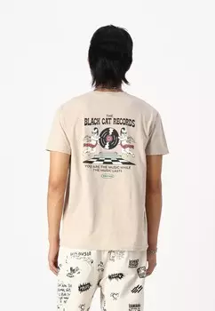 Футболка с принтом THE BLACK CAT ANGELS UNISEX Kaotiko, черный